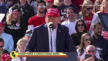 Trump xinga Joe Biden em discurso eleitoral nos EUA