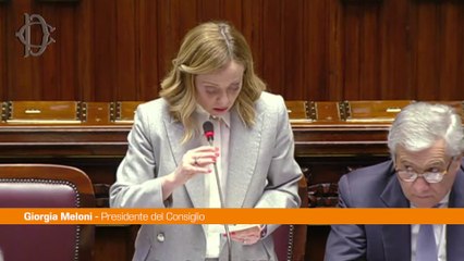 Meloni all'opposizione "Ragazzi, vi vedo nervosi". Bagarre alla Camera