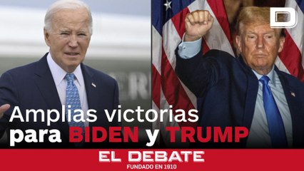 Biden y Trump acumulan amplias victorias en las primarias de cinco estados más