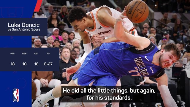 'Luka is human!' - Doncic misfires in Mavericks win