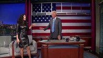 Late Show with David Letterman Salma Hayek Sings National Anthem