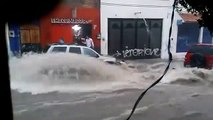 Hombre arrastrado por la Corriente del Agua en Tonalá Jal