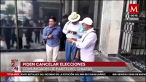 Piden cancelar elecciones en el municipio de Pantelhó, Chiapas