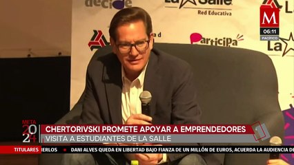 Salomón Chertorivski se compromete a apoyar a emprendedores mexicanos