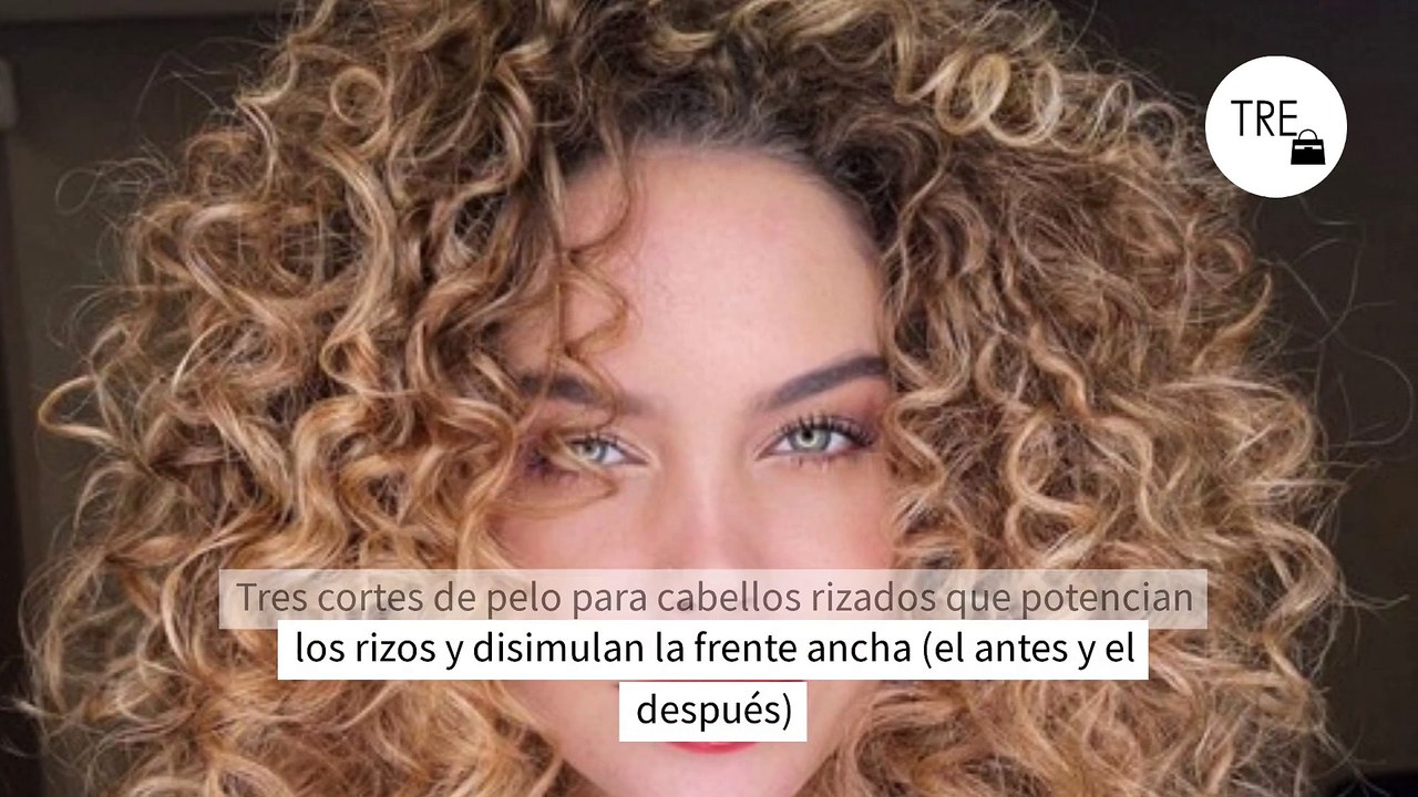 Tres cortes de pelo para cabellos rizados que potencian los rizos y disimulan la frente ancha (el antes y el después)