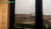 Graban video desde el Centro de un Tornado en Milán Italia