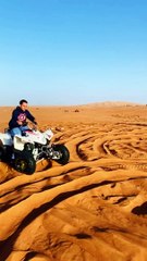 Quad bike in Dubai safari desert