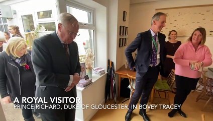 Bovey Tracey community kitchen welcomes a royal visitor