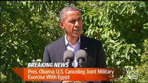 EEUU Cancelación ejercicio militar conjunto con Egipto