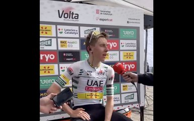 Tour de Catalogne 2024 - Tadej Pogacar : "Ça rassure car il ne faut pas oublier que c'est ma première fois sur la Volta a Catalunya"