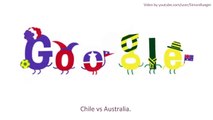 Google Doodle Chile vs Australia 31  World Cup 2014