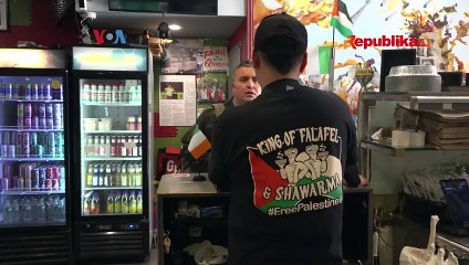 Restoran Palestina di New York Suarakan Penderitaan Warga Gaza Lewat Dekorasi