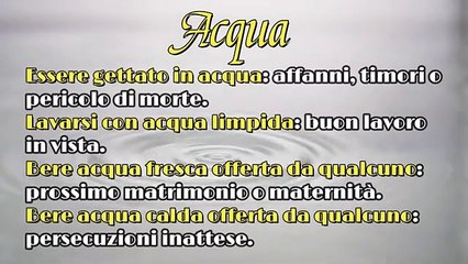 Cosa significa sognare l'acqua?