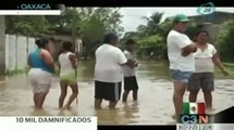 10 mil personas afectadas en Oaxaca por el paso del Huracán Ingrid