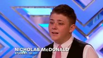 The X Factor UK 2013 Nicholas McDonald sings You Raise Me Up by Josh Groban  Room Auditions Week 3