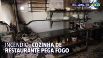 Restaurante pega fogo em Santa Tereza