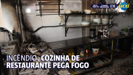 Restaurante pega fogo em Santa Tereza