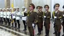 Corea del Norte Kim Jongun homenaje al padre y abuelo