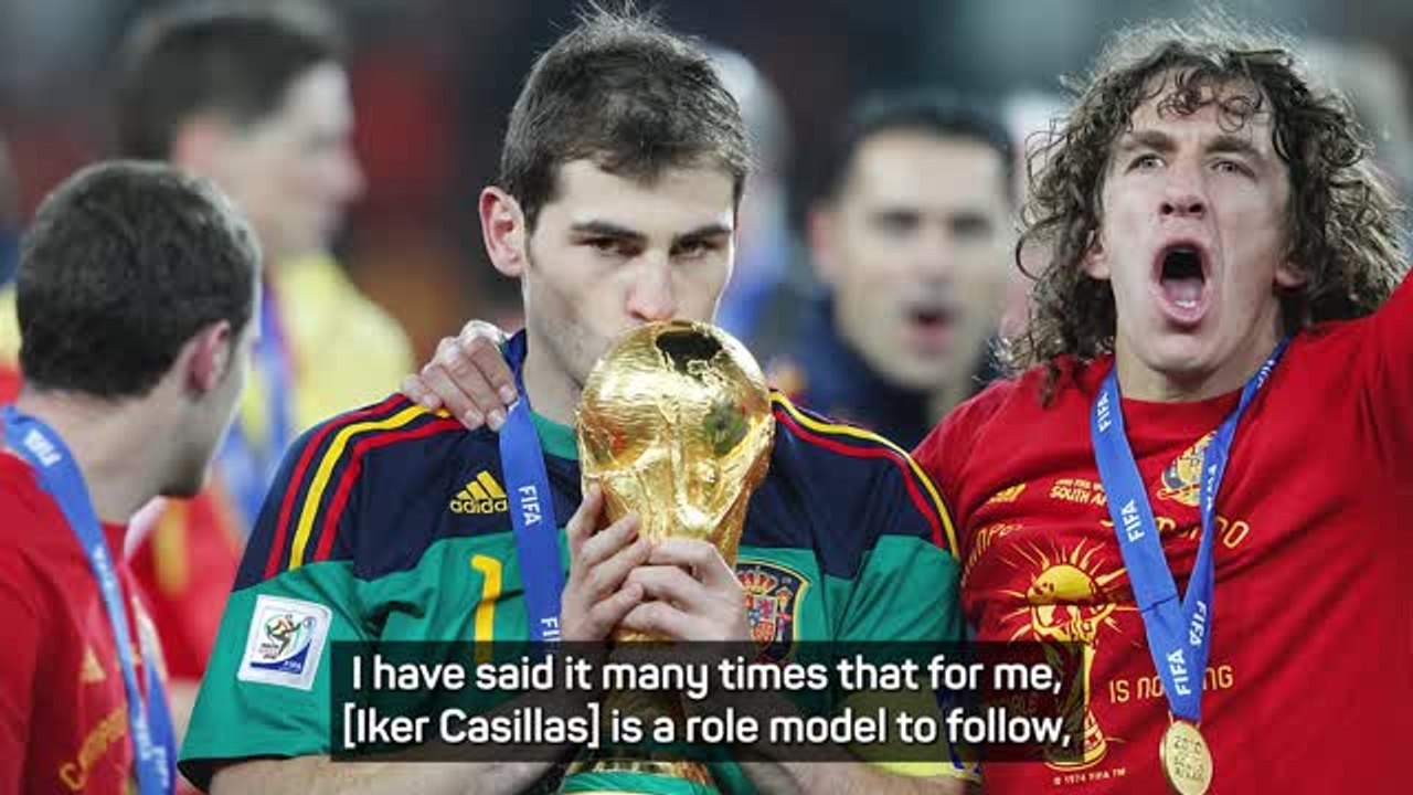 Raya hopes to follow in the footsteps of 'hero' Iker Casillas