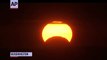 Eclipse solar visto en EEUU y África
