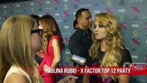 The X Factor Top 12 Party Season 3  Paulina Rubio quiere Mentor The Beatles