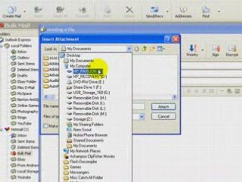 Sending an E-Mail Attachment