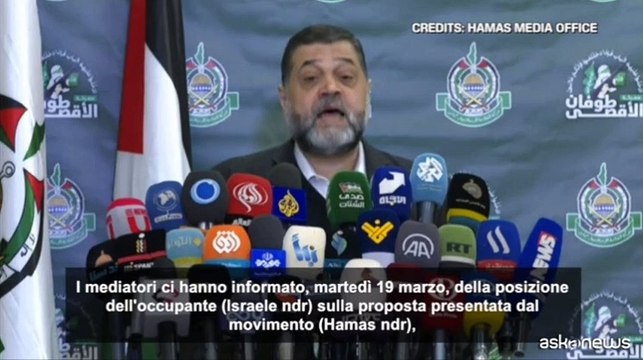 Hamas: negativa la risposta di Israele alla nostra proposta