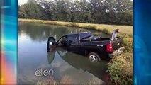 Luke Bryan Crashes His Truck  Interview Ellen 27112013