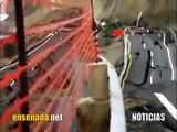 Se desploma la carretera que conecta a Tijuana con Ensenada