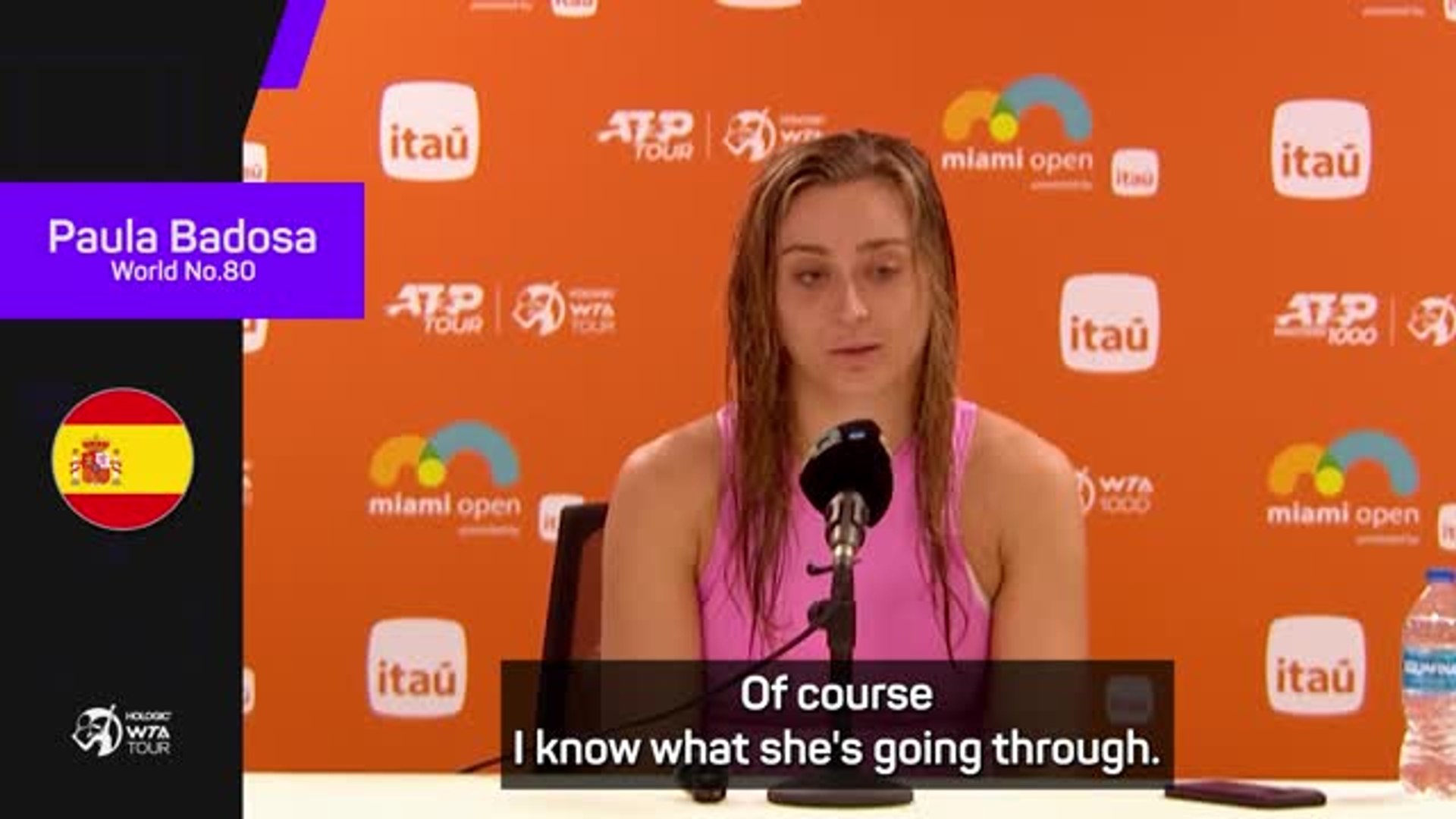 ⁣'She's my best friend' - Badosa preparing to face Sabalenka