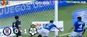 Cruz Azul vs Santos Laguna 2  1 Todos los goles 1112014