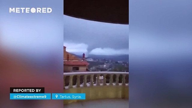 Impressive tornado in Tartus, Syria
