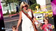 Raw  Tori Spelling Hides Out at Disneyland During Divorce