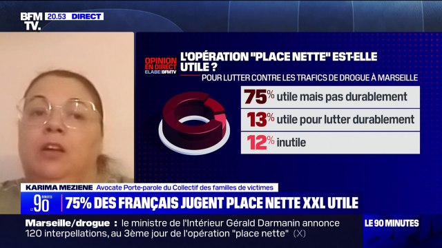 Opération place nette : C'est quelque chose qui va donner une bouffée d'oxygène aux habitants des quartiers populaires , pour Karima Meziene (porte-parole du Collectif des familles de victimes)