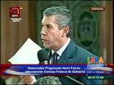 Gobernador Henri Falcón en el CFG denunció intercepción de funcionarios