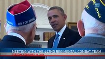 President Obama Meets With Japanese American WWII Veterans