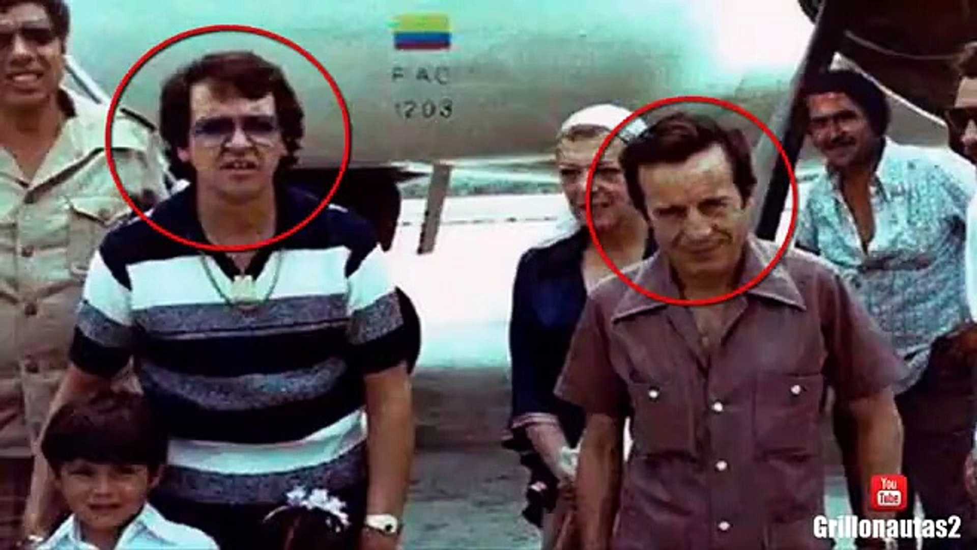 Circula foto en internet de Chespirito junto a Pablo Escobar