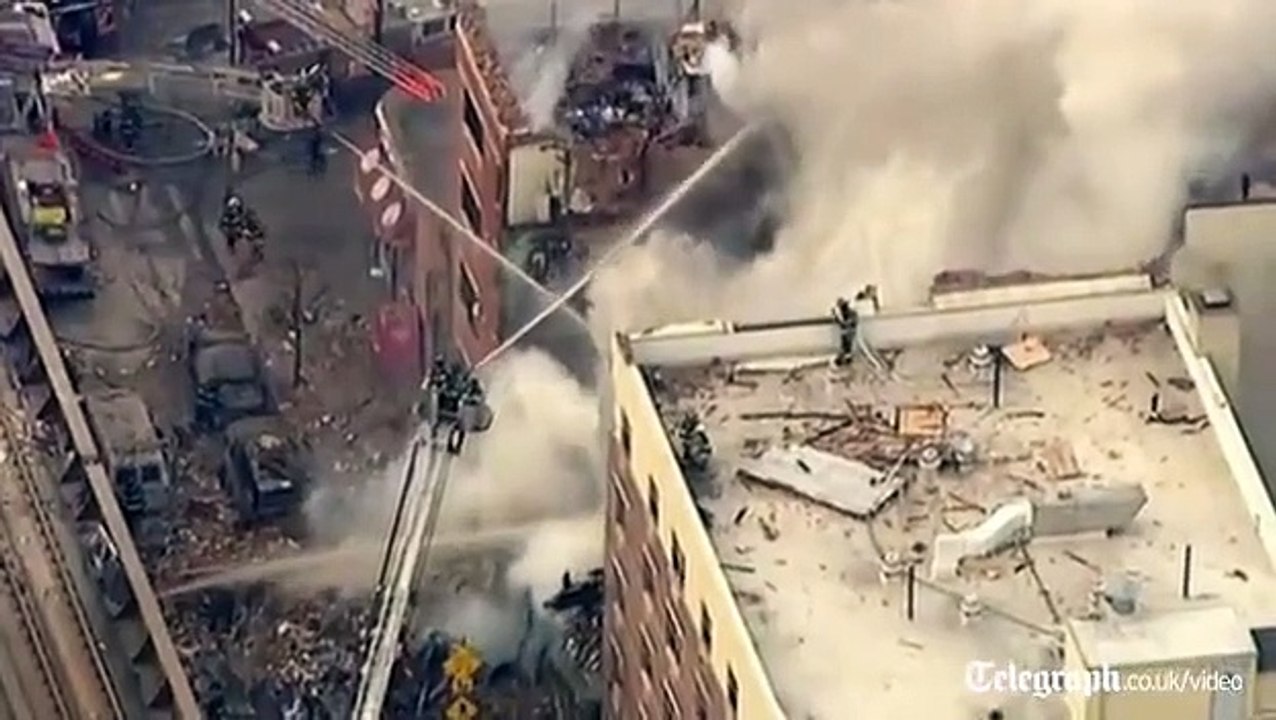 New York building collapse Large explosion Vídeo Dailymotion
