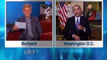 Ellen DeGeneres   Barack Obama jokes about Twitter and tattoos