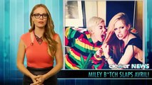 April Fools Joke   Miley Cyrus Slaps Avril Lavigne Most Famous Canadian