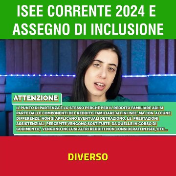 ISEE Corrente E ASSEGNO di Inclusione INPS REQUISITI esito e importo?