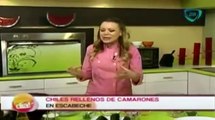 Prepara unos riquisimos Chiles Rellenos de Camarones en Escabeche