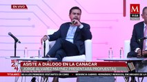 Máynez asiste a diálogo en la CANACAR