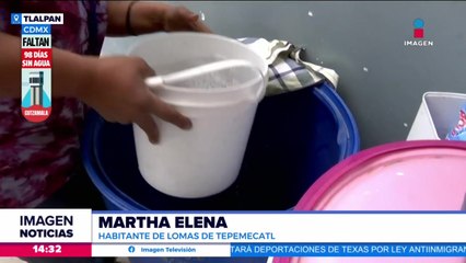 En la alcaldía Tlalpan la carencia de agua los llevó a concientizar