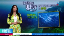 Se registra una nueva erupción volcánica submarina en Japón