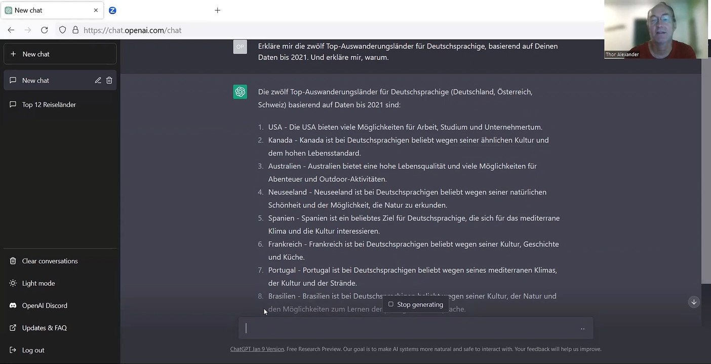 (029) Ich befrage eine KI zum Auswandern | ChatGPT im Gespräch zu Top-Auswanderungsländern+Abmeldung