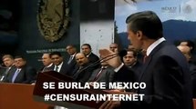 Peña Nieto se BURLA POR LA CENSURA DEL INTERNET