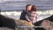 Video   Alec Baldwin  Julianne Moore KISSING on set