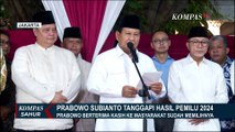Detik-Detik Prabowo Subianto Tanggapi Pengumuman KPU: Terima Kasih Sudah Menggunakan Hak Pilih