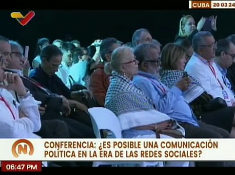 Vpdte. Sec. Freddy Ñáñez participa en el III Coloquio Internacional Patria en Cuba